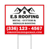 Roofing company Double-Sided Yard Sign