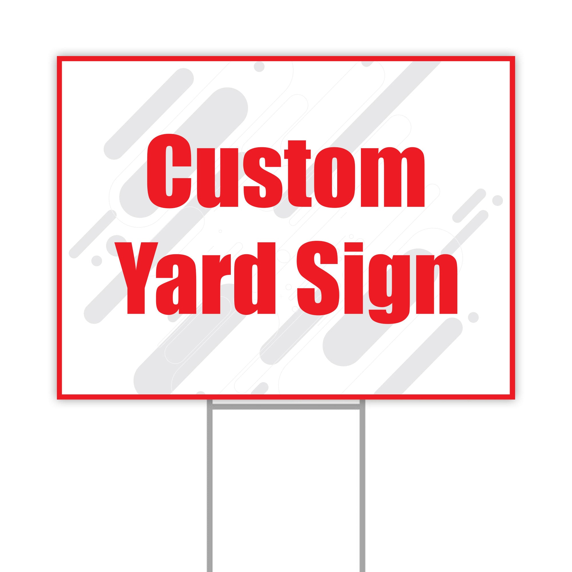 Customizable Double-Sided Graduation Yard Sign with H-Stake - 24