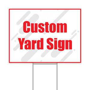 Customizable Double-Sided Graduation Yard Sign with H-Stake - 24