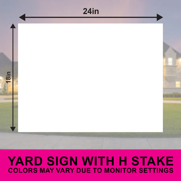 Customizable Lawn Care Double-Sided Yard Sign