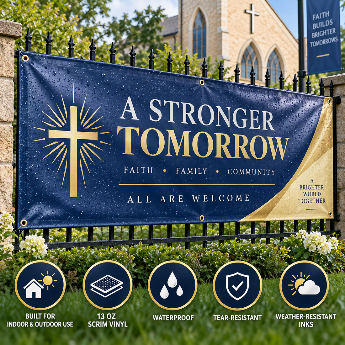 Custom Church Vinyl Banner | Local Pickup High Point, NC