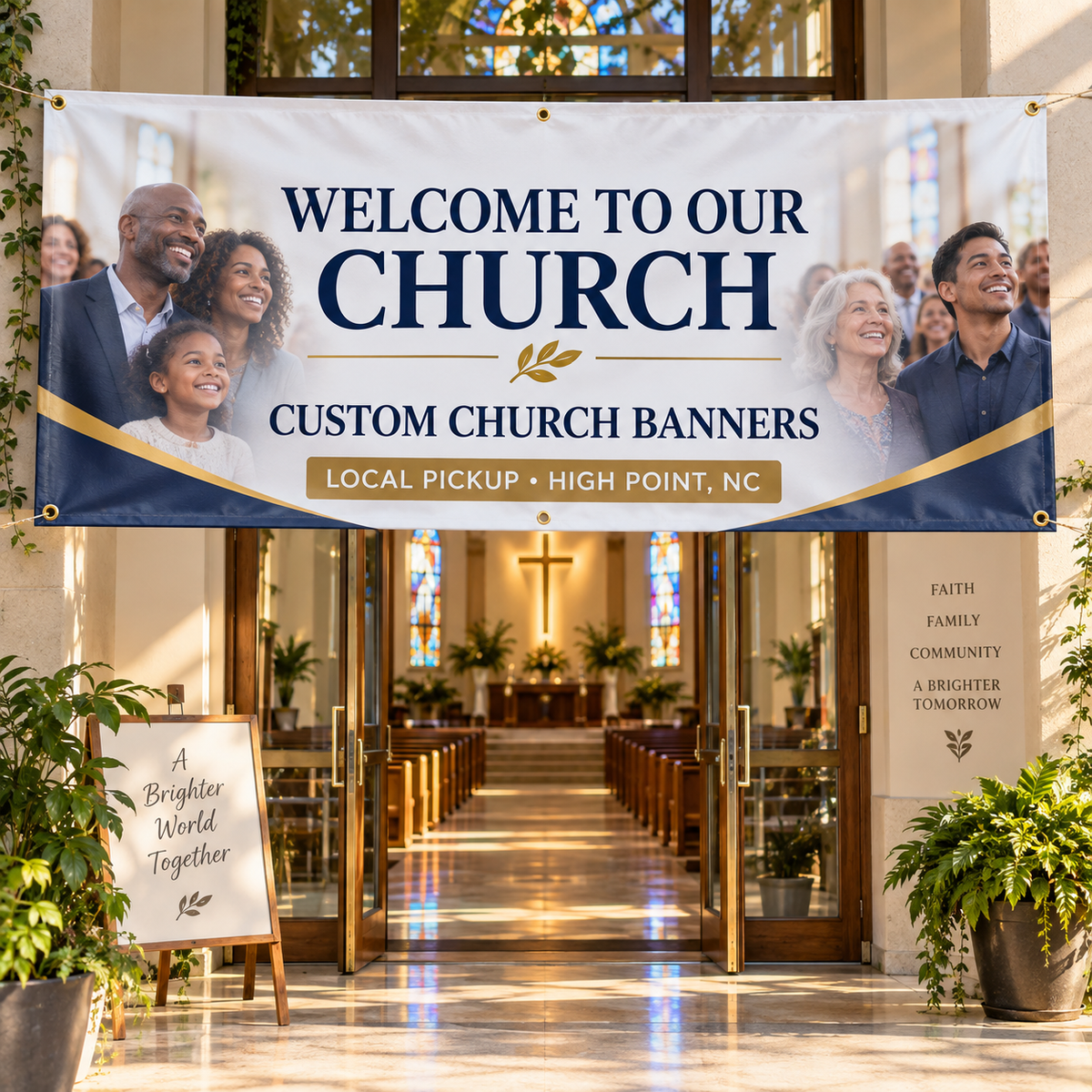 Custom Church Vinyl Banner | Local Pickup High Point, NC