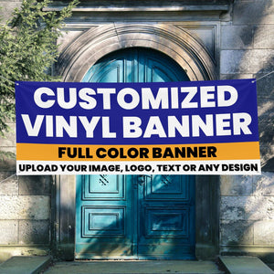 Custom Vinyl Banners – Personalized for Events, Business, Birthdays, Family Reunions – Grommets & Hem, Free Shipping USA – Miracle Prints NC