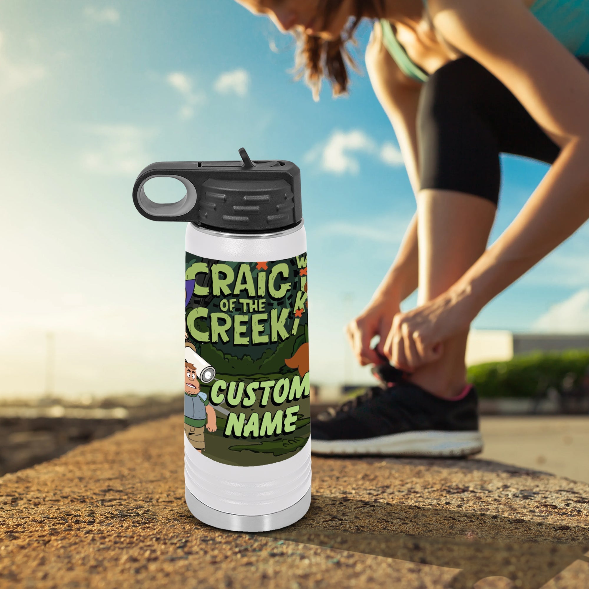 Craig Of The Creek, Personalized Drinkware, Customized Hydration Bottles, Water bottle with straw, Craig of the creek characters