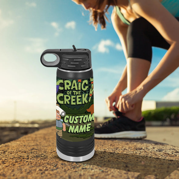 Craig of the Creek water bottles, personalized water bottles, customized drinkware, personalized gifts, Personalized bottles