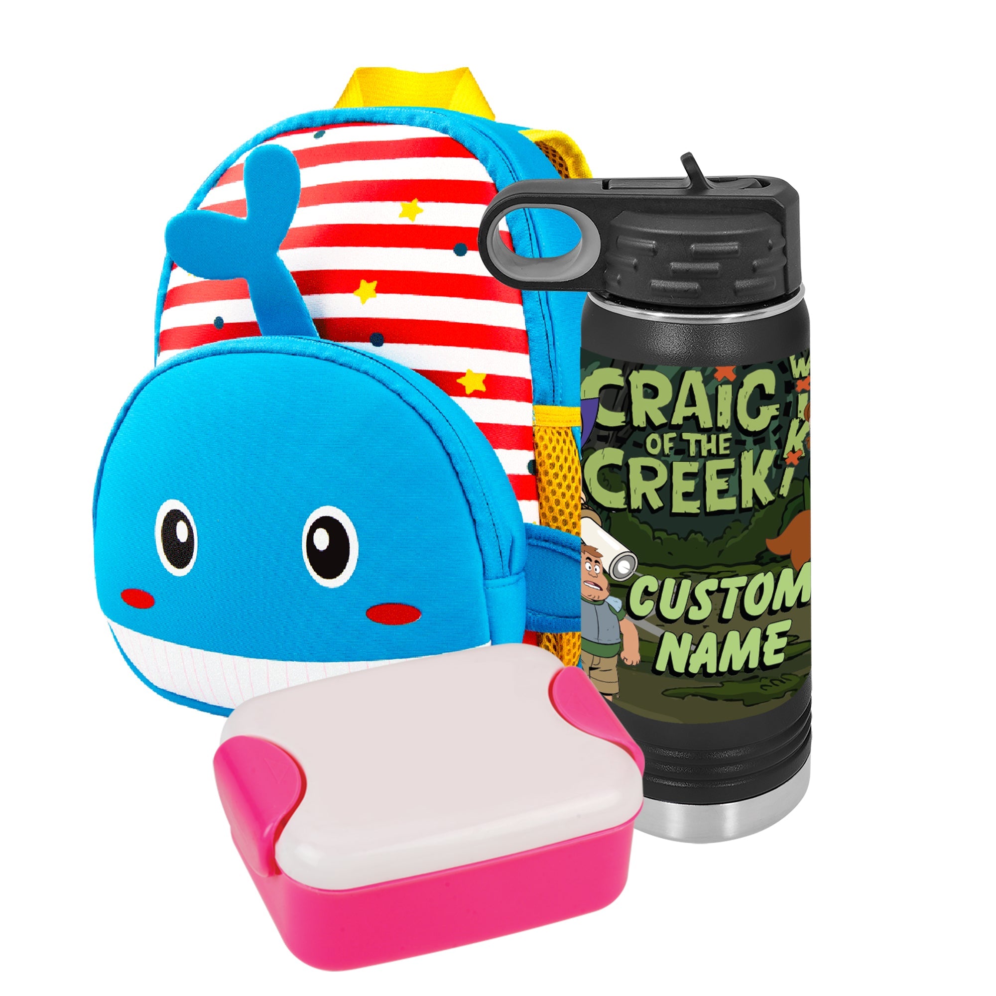 Craig Of The Creek, Personalized Drinkware, Customized Hydration Bottles, Water bottle with straw, Craig of the creek characters