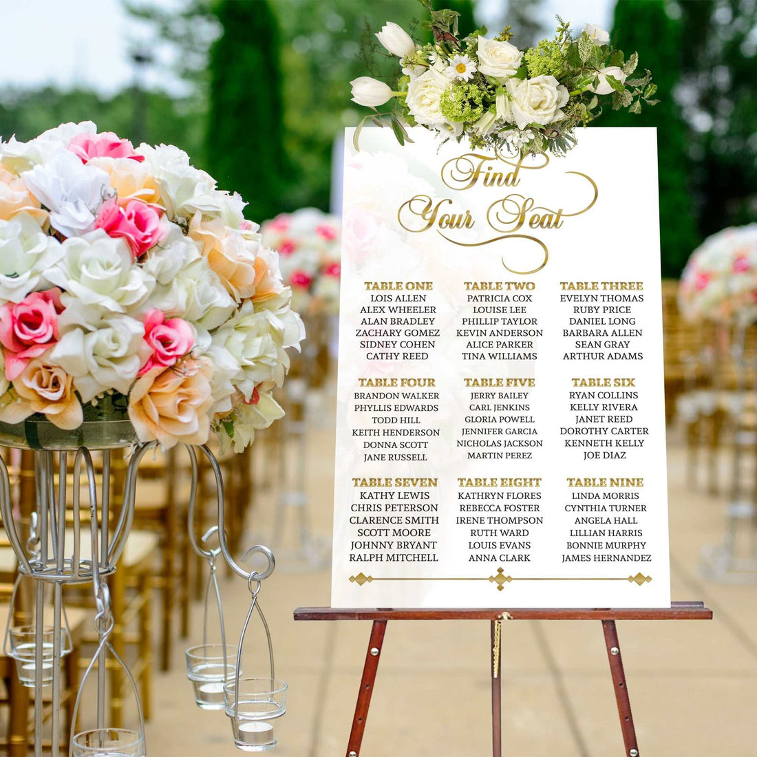 Letrero acrílico para bodas | Letrero esmerilado personalizado "Encuentra tu asiento" – Elegante decoración de boda para ceremonia o recepción