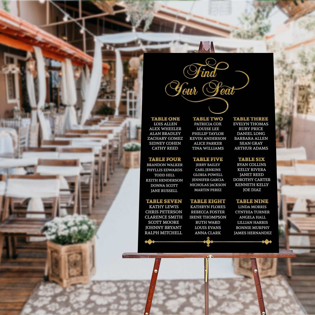 Letrero acrílico para bodas | Letrero esmerilado personalizado "Encuentra tu asiento" – Elegante decoración de boda para ceremonia o recepción