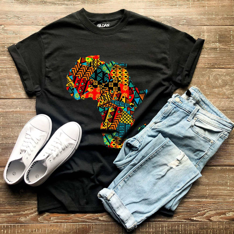 Black Culture T-Shirt- African Culture T-Shirt- African Map T-shirt- Black History Month- Black Pride Shirt, Black Independence gift
