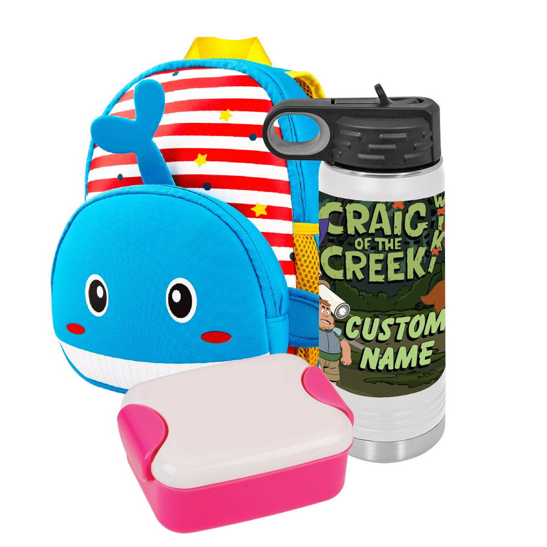 Craig Of The Creek, Vasos personalizados, Botellas de hidratación personalizadas, Botella de agua con pajita, Personajes de Craig of the Creek