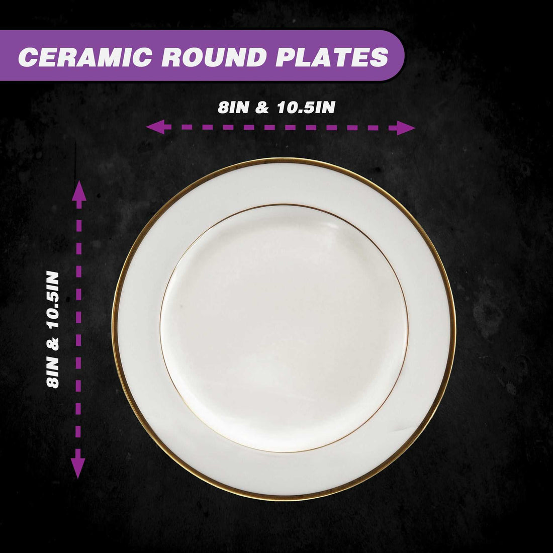 Plato de cerámica personalizado para 50 aniversario | Regalo conmemorativo dorado personalizado para padres, parejas o abuelos