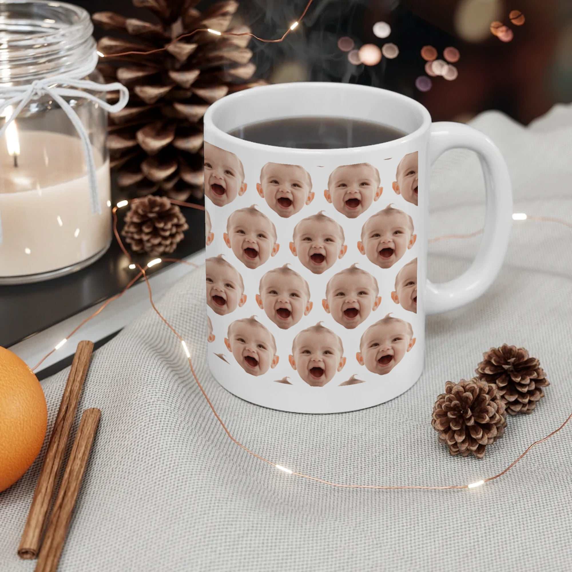 Custom Baby Face Mug, Baby Photo Mug, Personalized Baby Face Mug, Mug Gift For Mum, Mug For New Mom, New Mom Birthday Gift, Personalized Mug