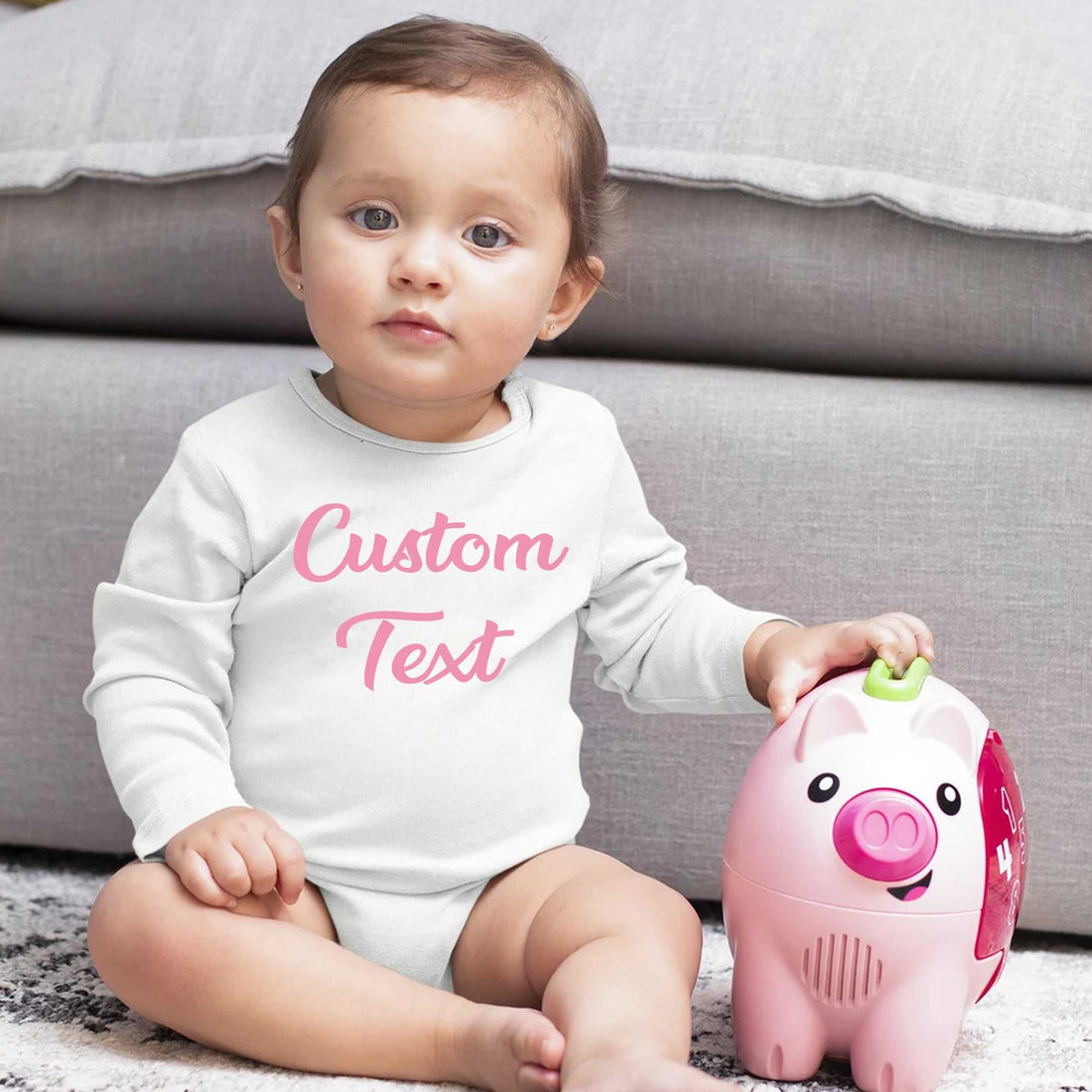 Body de bebé personalizado - Body de bebé para anuncio de embarazo, Body de bebé con nombre, Camiseta personalizada para bebé niña