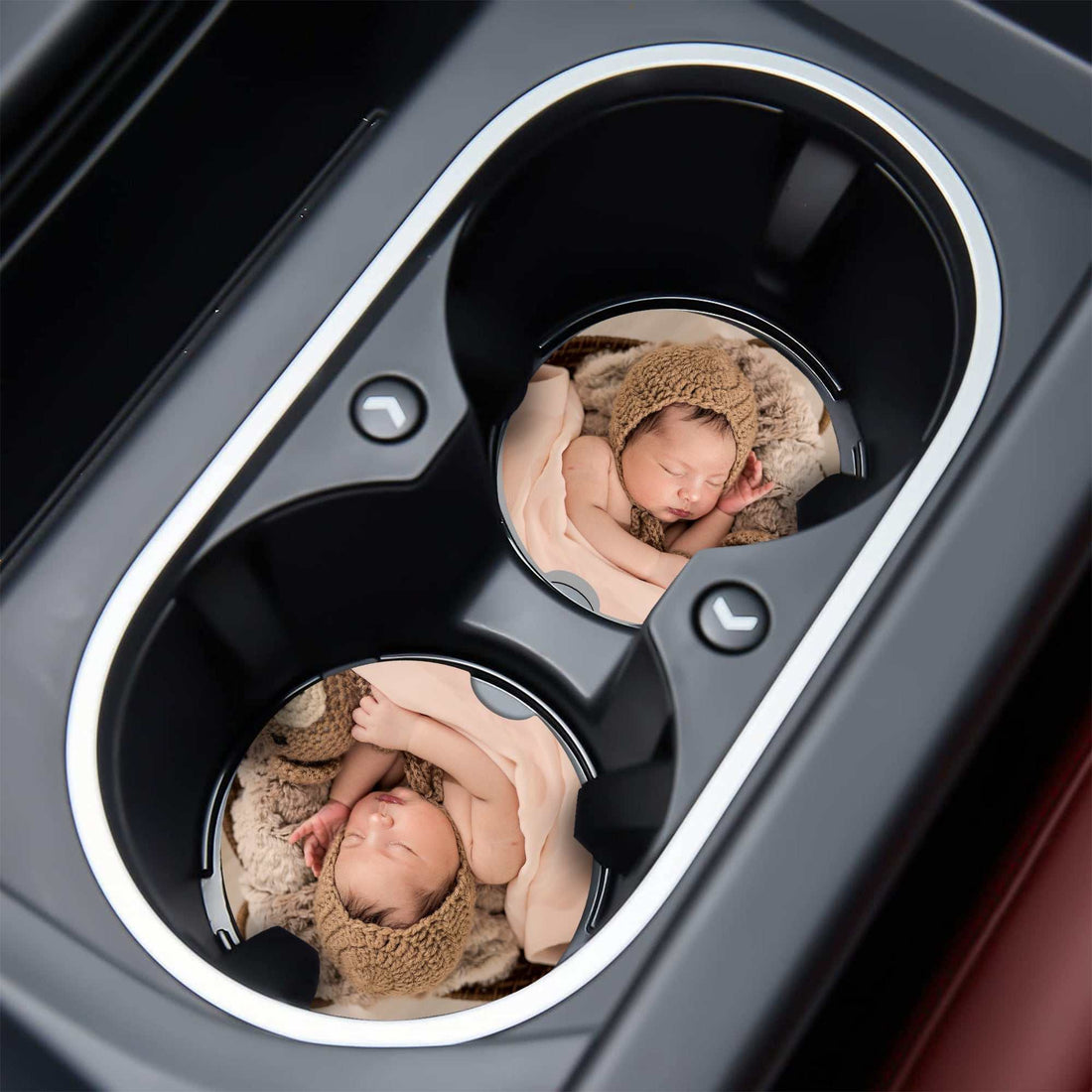 Posavasos de coche personalizado de 2.75" | Inserto de posavasos de cerámica personalizado – Regalo de sublimación a todo color o accesorio para coche