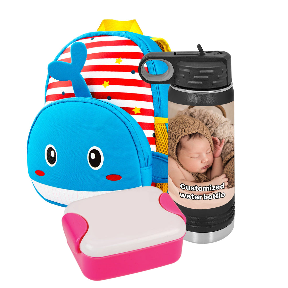 Botellas de agua personalizadas, Botellas de agua con foto, Botella de agua personalizada, Botella de agua Polar Camel, Artículos para beber, regalos personalizados