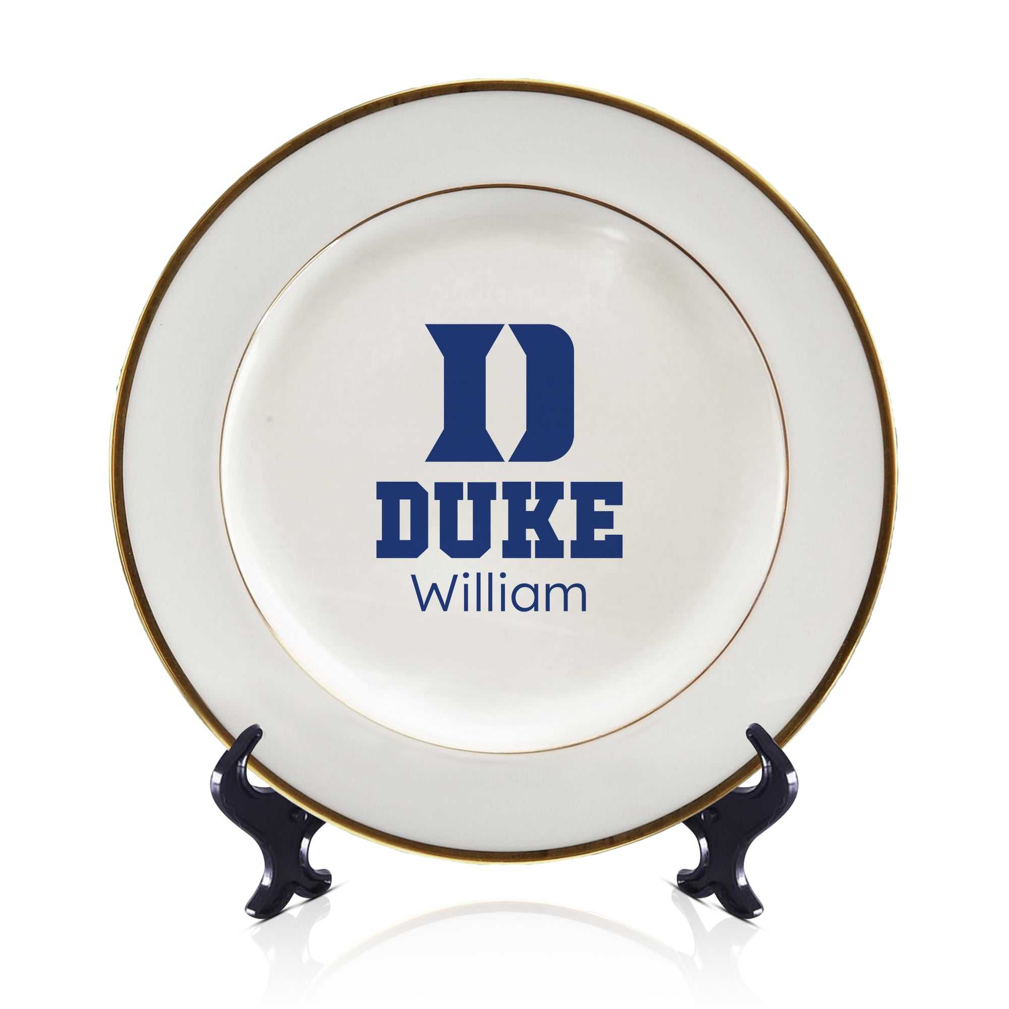Custom duke blue devils plate Fathers Day Gift duke university logo plate