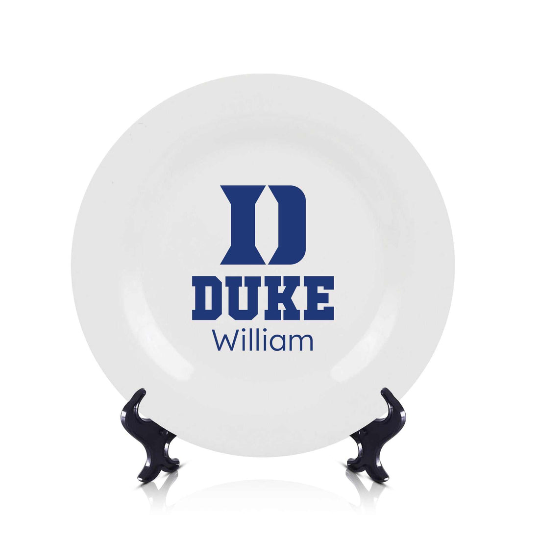 Plato personalizado de los Blue Devils de Duke, regalo del Día del Padre, plato con el logo de la Universidad de Duke