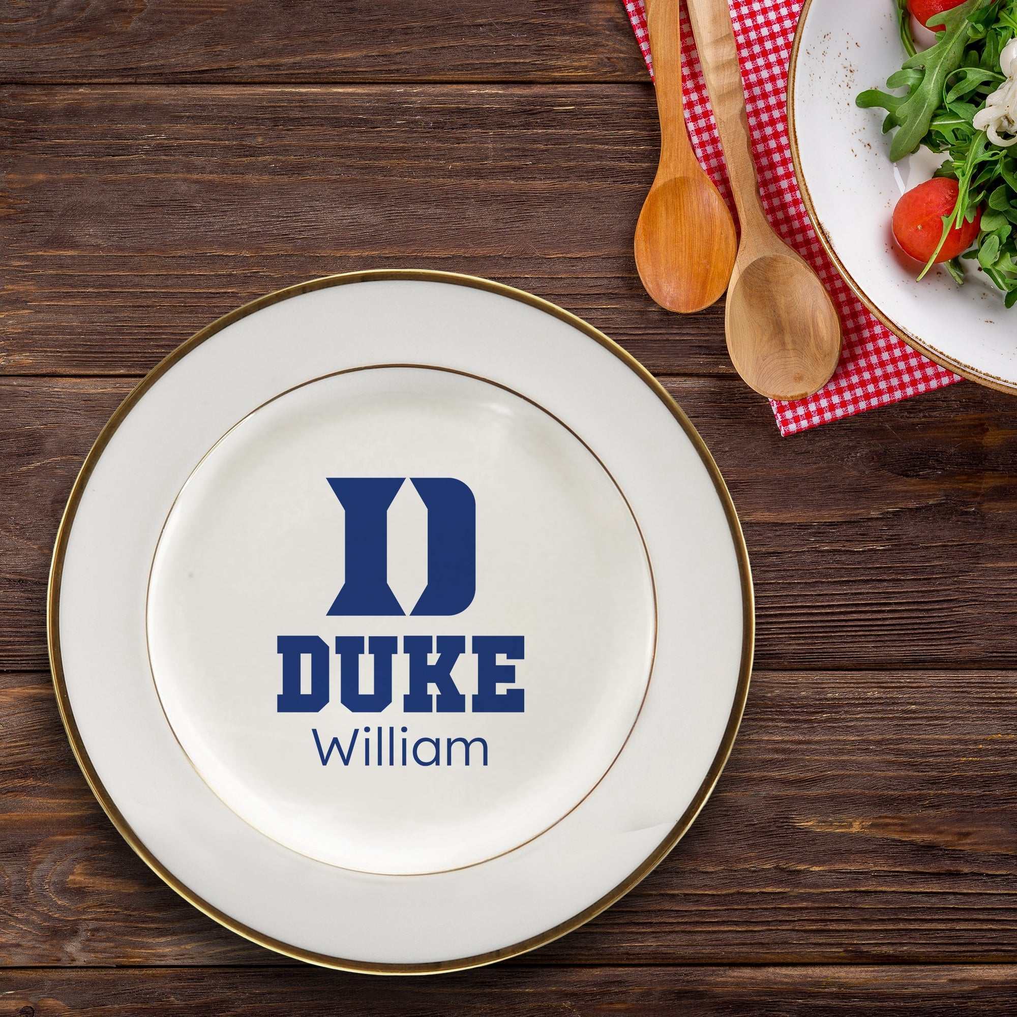Custom duke blue devils plate Fathers Day Gift duke university logo plate