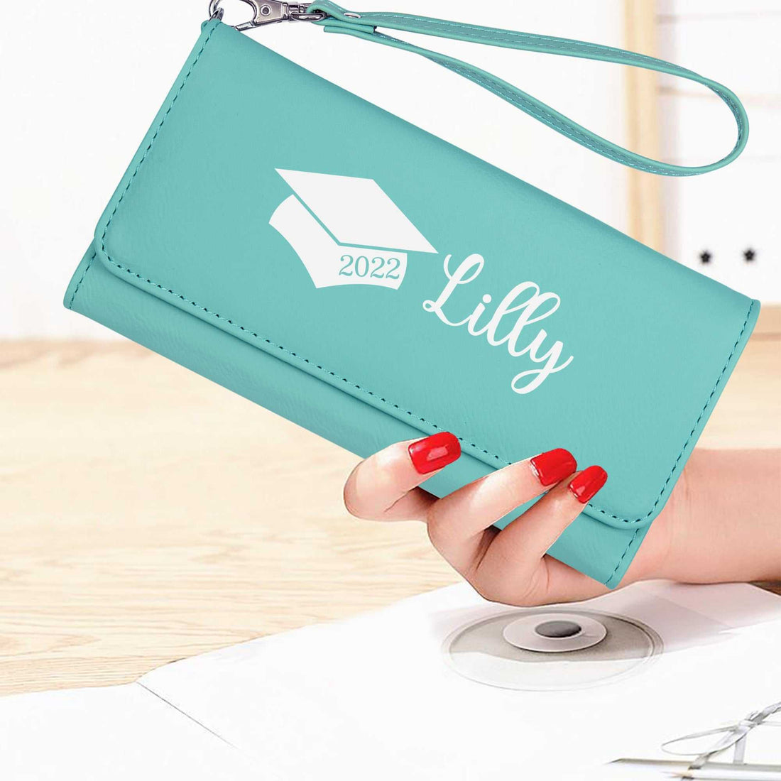Cartera personalizable, cartera de cuero personalizada, carteras con nombre, carteras con nombre personalizadas, accesorios personalizados, carteras personalizadas