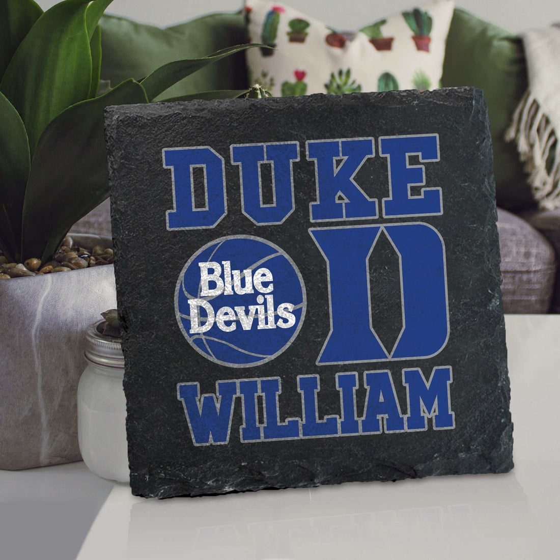 Posavasos inspirado en la Universidad de Duke, los mejores posavasos de baloncesto de Duke, posavasos de los Duke Blue Devils, el mejor regalo para él/ella, regalos memorables
