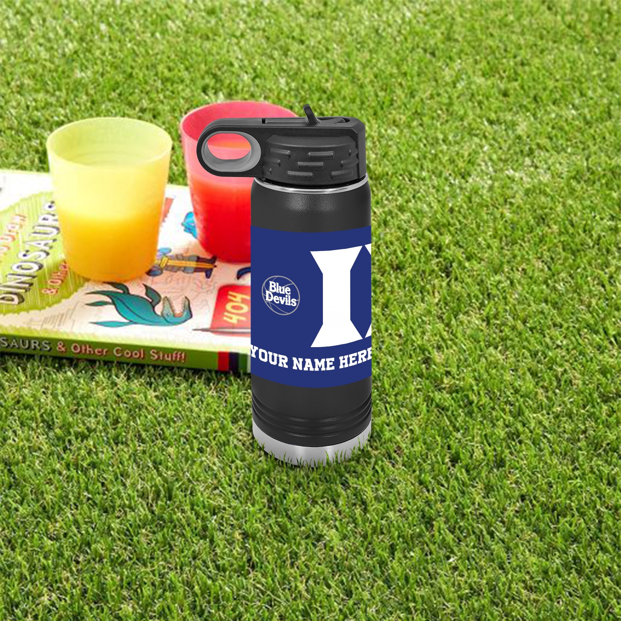 Duke Water Bottles, Personalized water bottles, Duke blue devils, water bottles, Personalized Drinkware, Kid's water bottle
