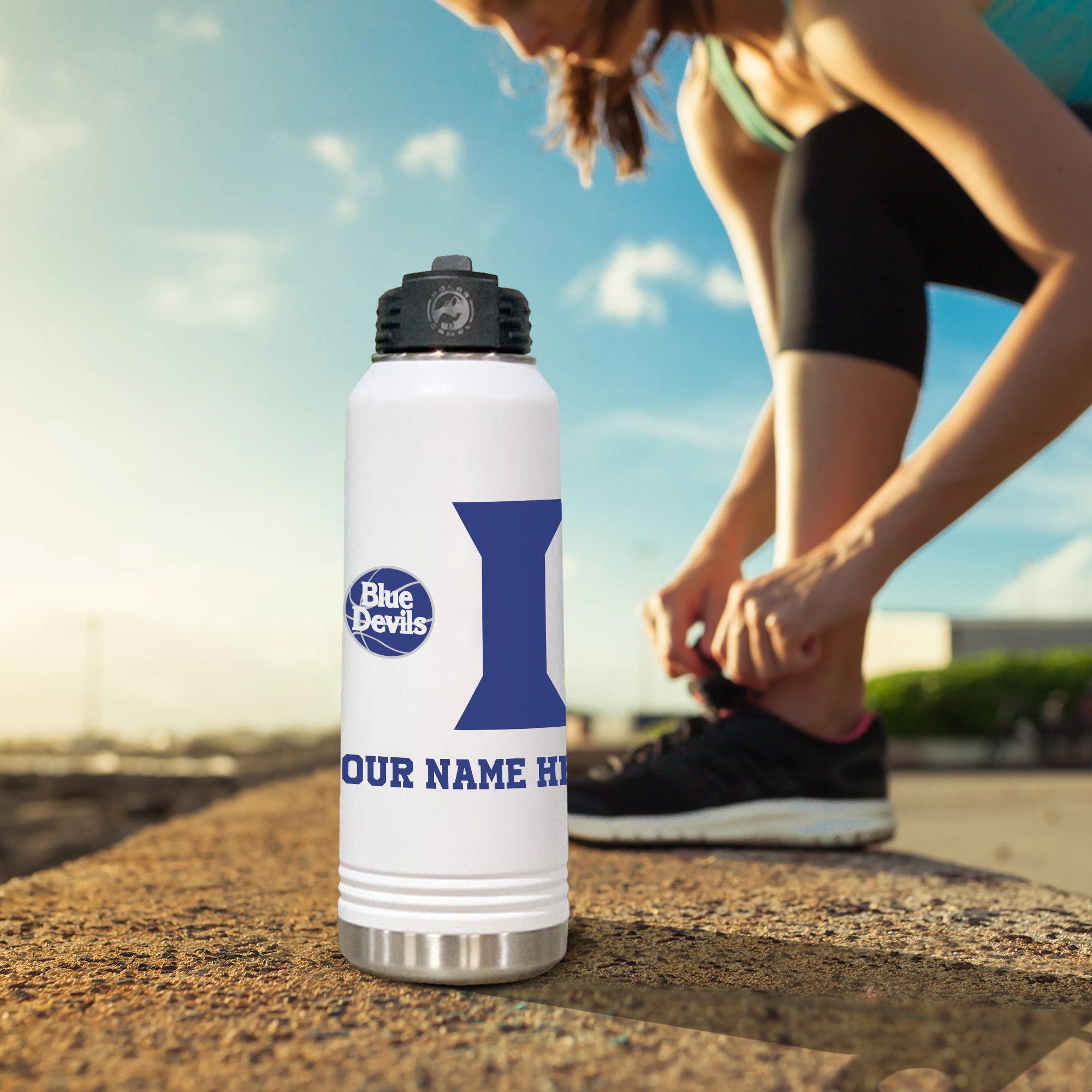 Duke Water Bottles, Personalized water bottles, Duke blue devils, water bottles, Personalized Drinkware, Kid's water bottle