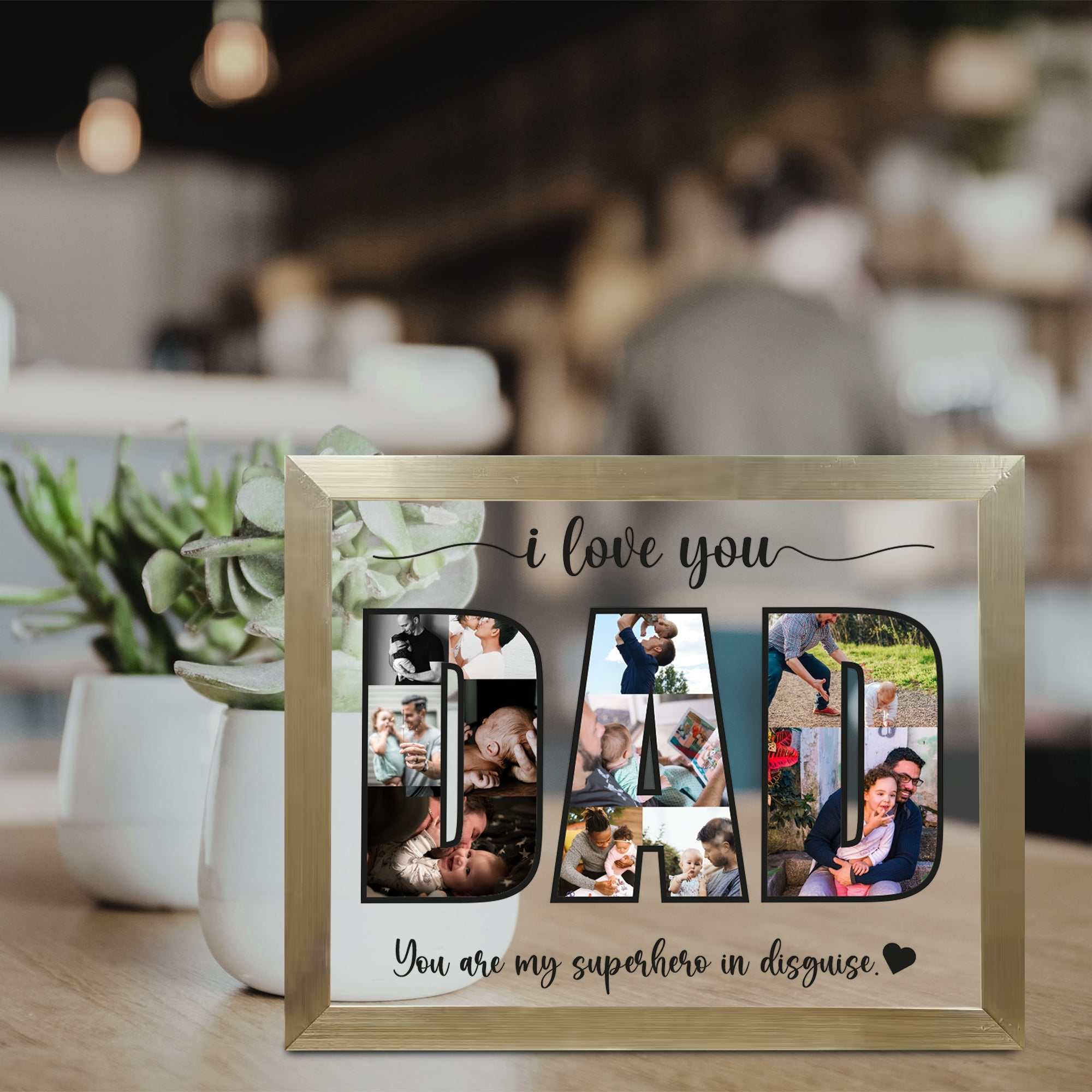 Father's Day Gift- Best Dad Ever- New Dad Gift- Daddy Photo Collage- Gift For Dad- Happy Fathers Day- The picture frame- New family Photo frame