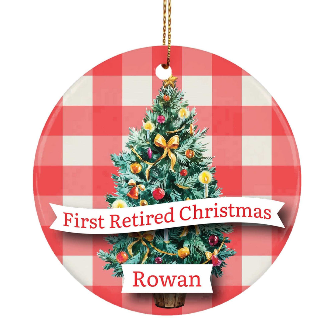Primer Adorno de Navidad de Casados | Adornos de Cerámica Personalizados Sr. y Sra. | Recuerdo de Boda
