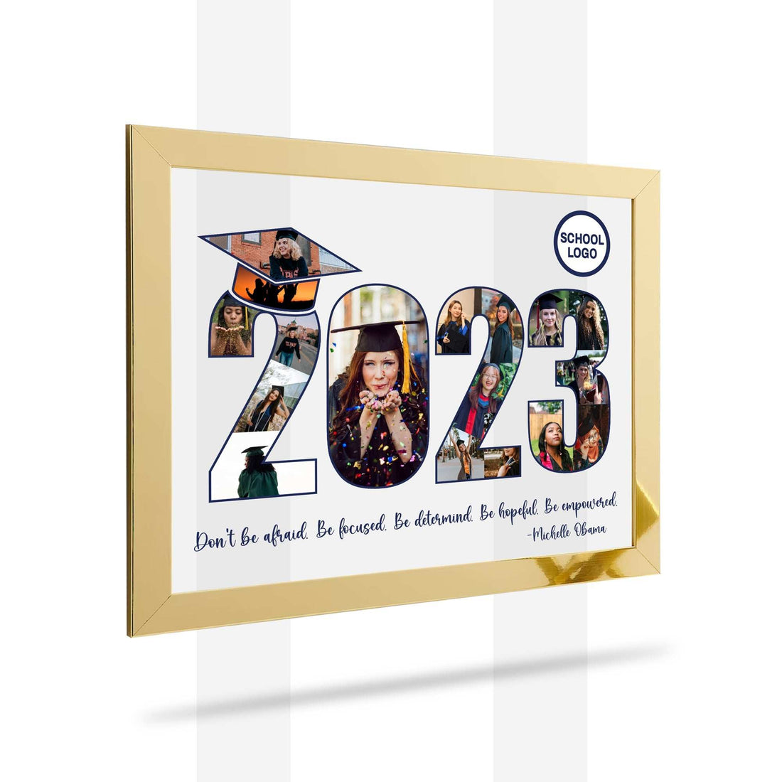 Marco de fotos de graduación, marco de fotos personalizado, regalo de graduación de secundaria, regalo para él, regalo para graduado, regalo de graduación, Clase de 2023