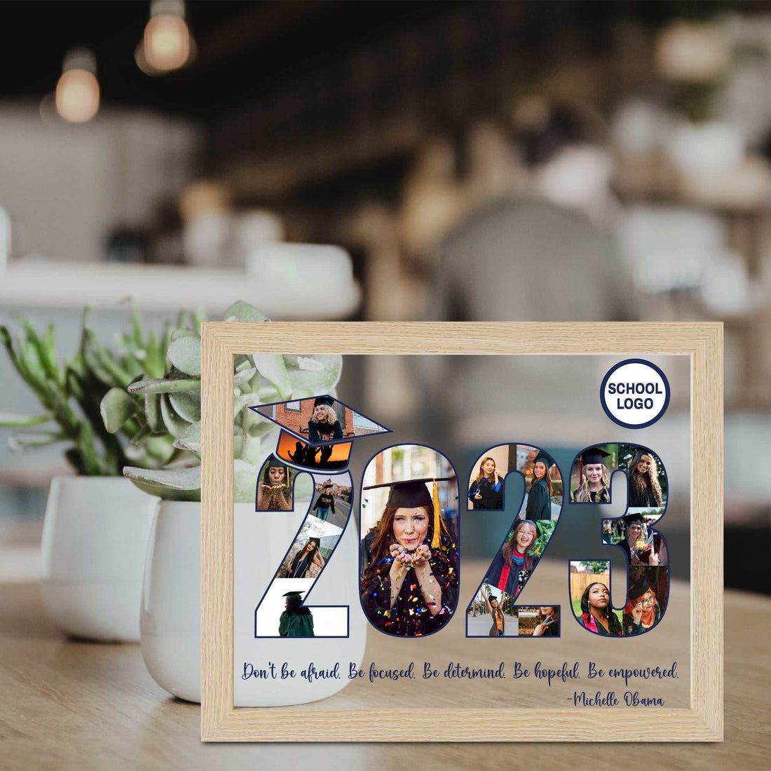 Marco de fotos de graduación, marco de fotos personalizado, regalo de graduación de secundaria, regalo para él, regalo para graduado, regalo de graduación, Clase de 2023