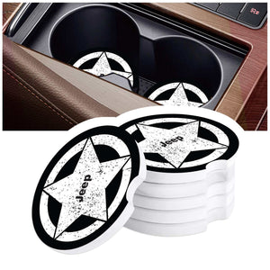 Jeep Car Coasters, Wrangler Car Coasters, Jeep Sandstone Car Coasters, Jeep Accessories, Jeep Assorted Car Coaster