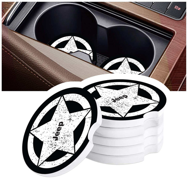 Jeep Car Coasters, Wrangler Car Coasters, Jeep Sandstone Car Coasters, Jeep Accessories, Jeep Assorted Car Coaster