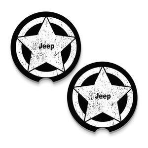 Jeep Car Coasters, Wrangler Car Coasters, Jeep Sandstone Car Coasters, Jeep Accessories, Jeep Assorted Car Coaster