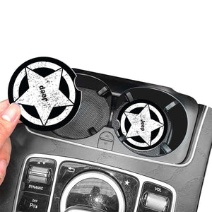 Jeep Car Coasters, Wrangler Car Coasters, Jeep Sandstone Car Coasters, Jeep Accessories, Jeep Assorted Car Coaster