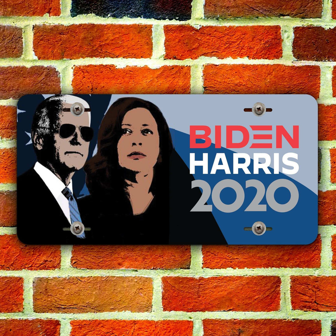 Joe Biden y Kamala Harris | Crea tu matrícula personalizada | Matrícula de coche | Placa de matrícula