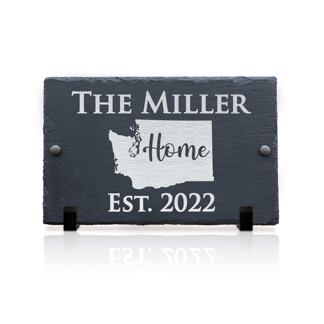 Placa de pizarra con apellido y dirección con mapas, letrero personalizado de pizarra para casa, letrero de número de calle, letrero colgante de pizarra, placa de pizarra