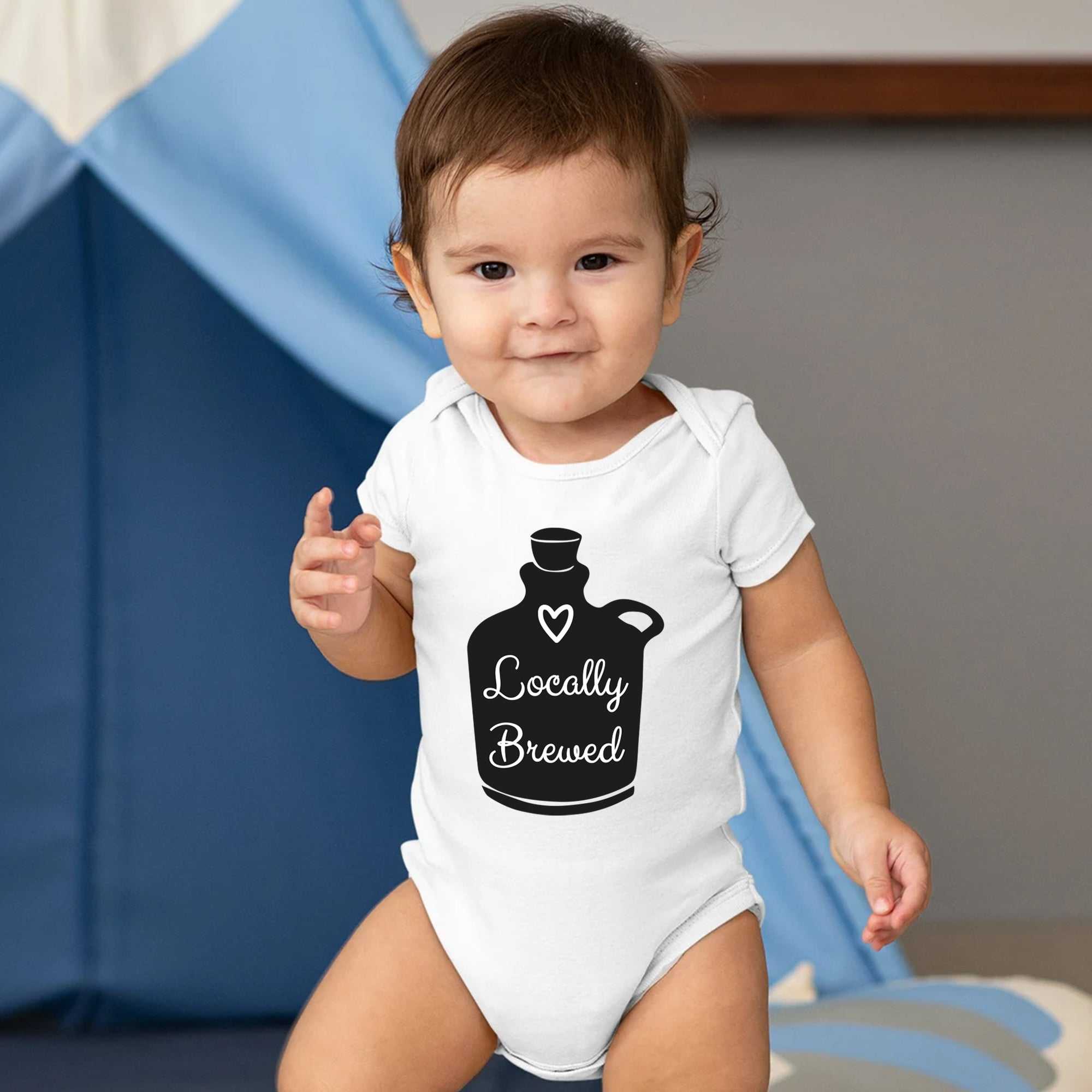 Locally Brewed Onesie®, Pregnancy Announcement Baby Onesie®, Baby Name Onesie®, Personalized Baby Girl Shirt