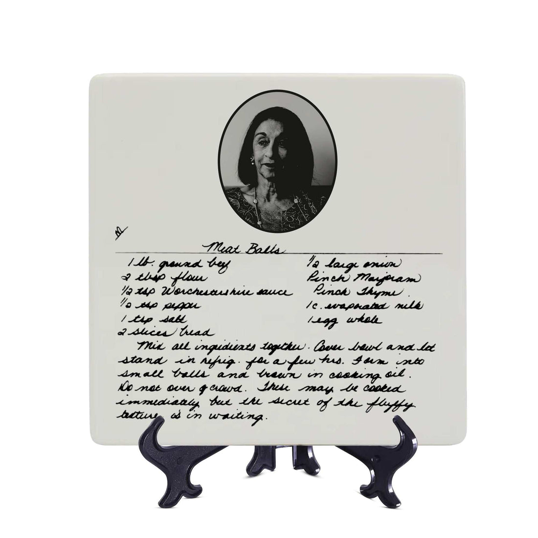 Regalo del Día de la Madre, plato con receta personalizada, plato con receta a medida, recuerdo de receta familiar, regalo de receta personalizada, plato con receta manuscrita, plato cuadrado
