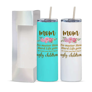 Mother’s Day Tumbler Gift | Double-Walled Stainless Steel Cup from Daughter or Son – Perfect for Mom, Wife