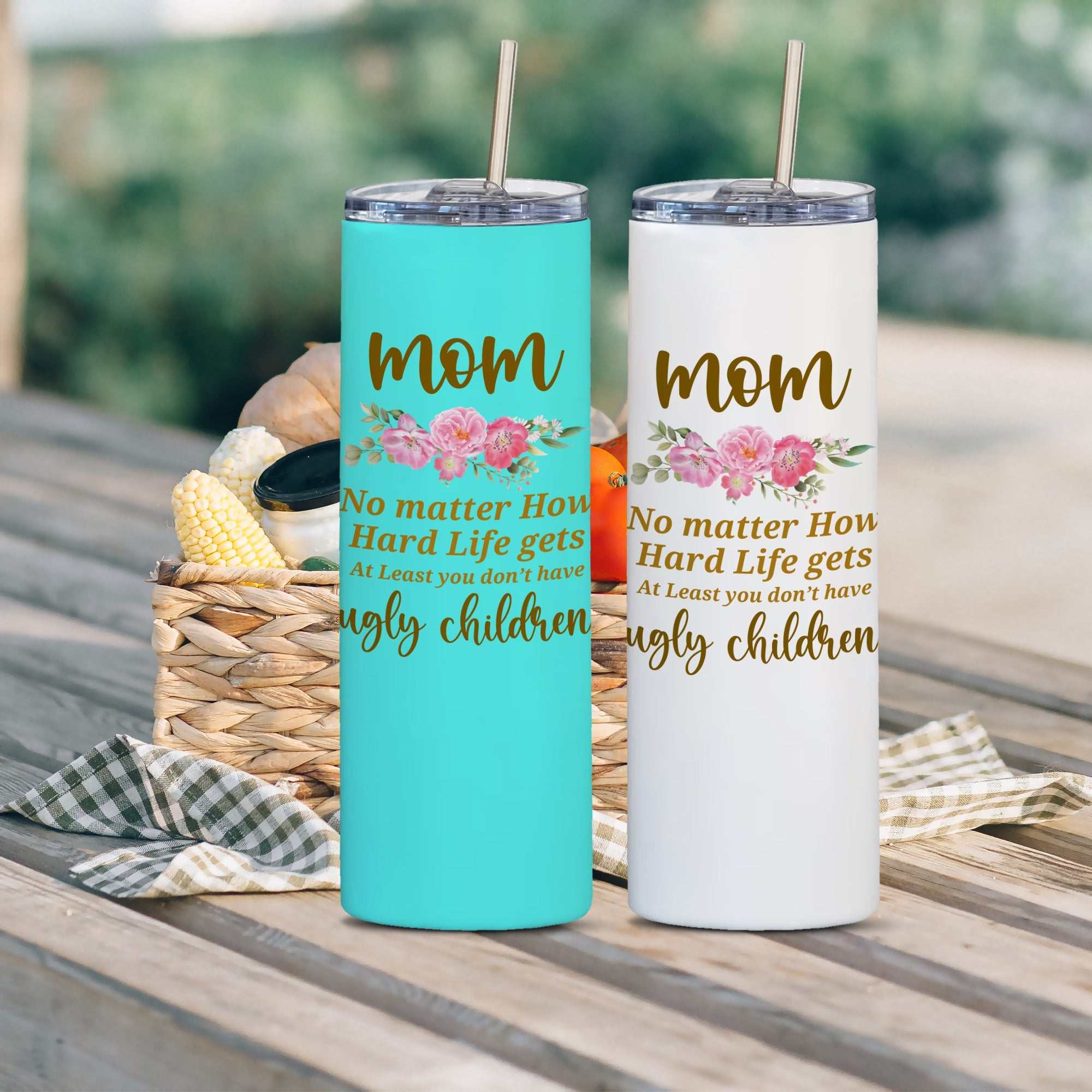 Mother’s Day Tumbler Gift | Double-Walled Stainless Steel Cup from Daughter or Son – Perfect for Mom, Wife