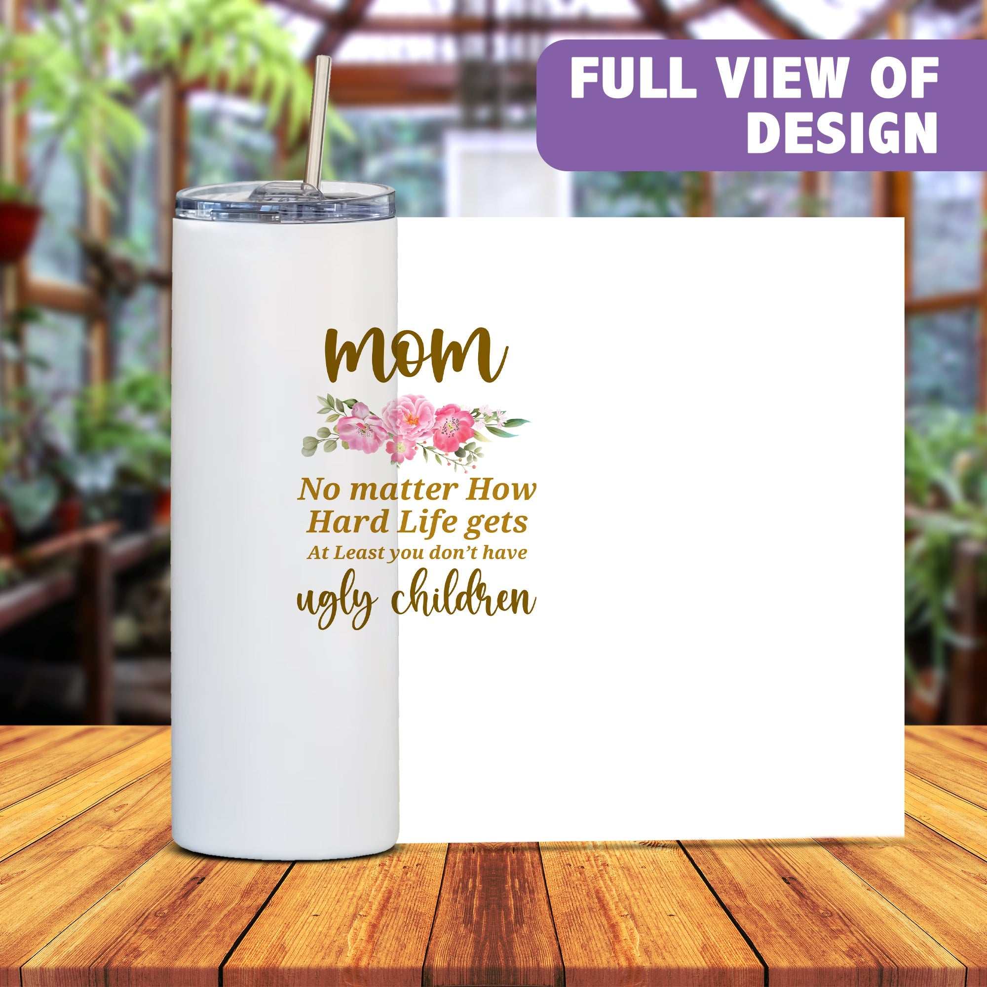Mother’s Day Tumbler Gift | Double-Walled Stainless Steel Cup from Daughter or Son – Perfect for Mom, Wife