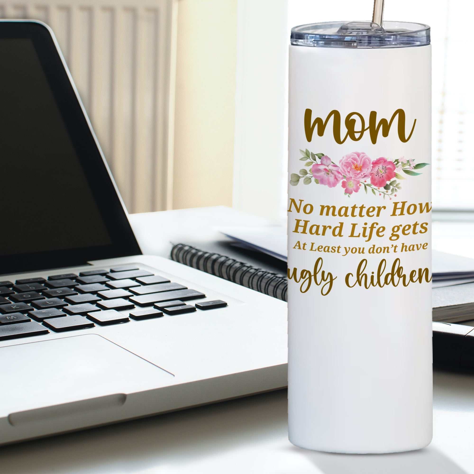 Mother’s Day Tumbler Gift | Double-Walled Stainless Steel Cup from Daughter or Son – Perfect for Mom, Wife