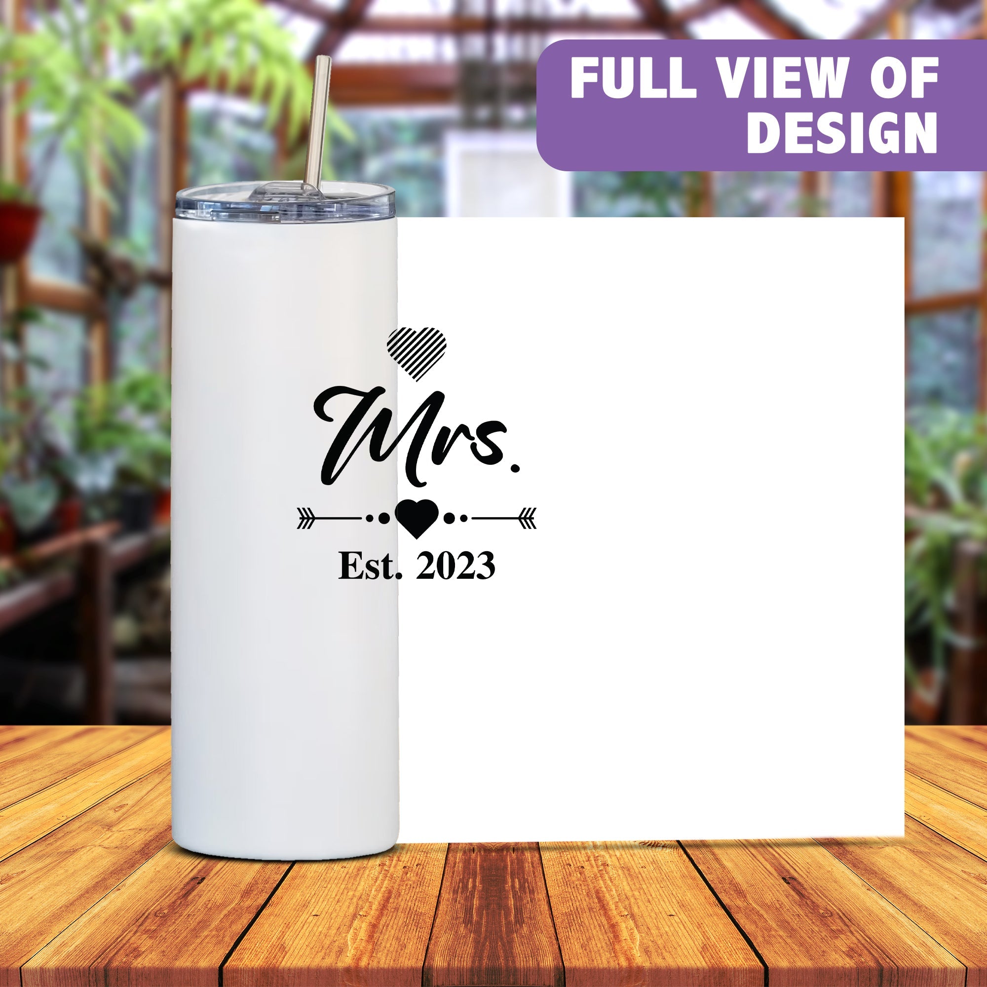 Mr. & Mrs. 2023 Tumbler Set | Wedding & Engagement Gift for Couples – Bride & Groom 20oz Travel Tumblers