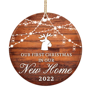 New Home Ornament, personalized hanging accessories, Christmas ceramic ornaments, new home ornaments, personalized gifts