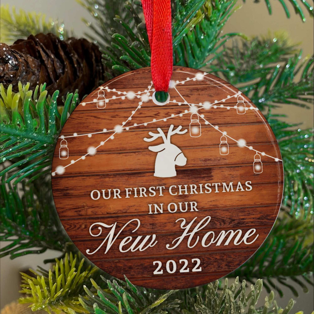 Adorno de casa nueva, accesorios colgantes personalizados, adornos de cerámica de Navidad, adornos de casa nueva, regalos personalizados