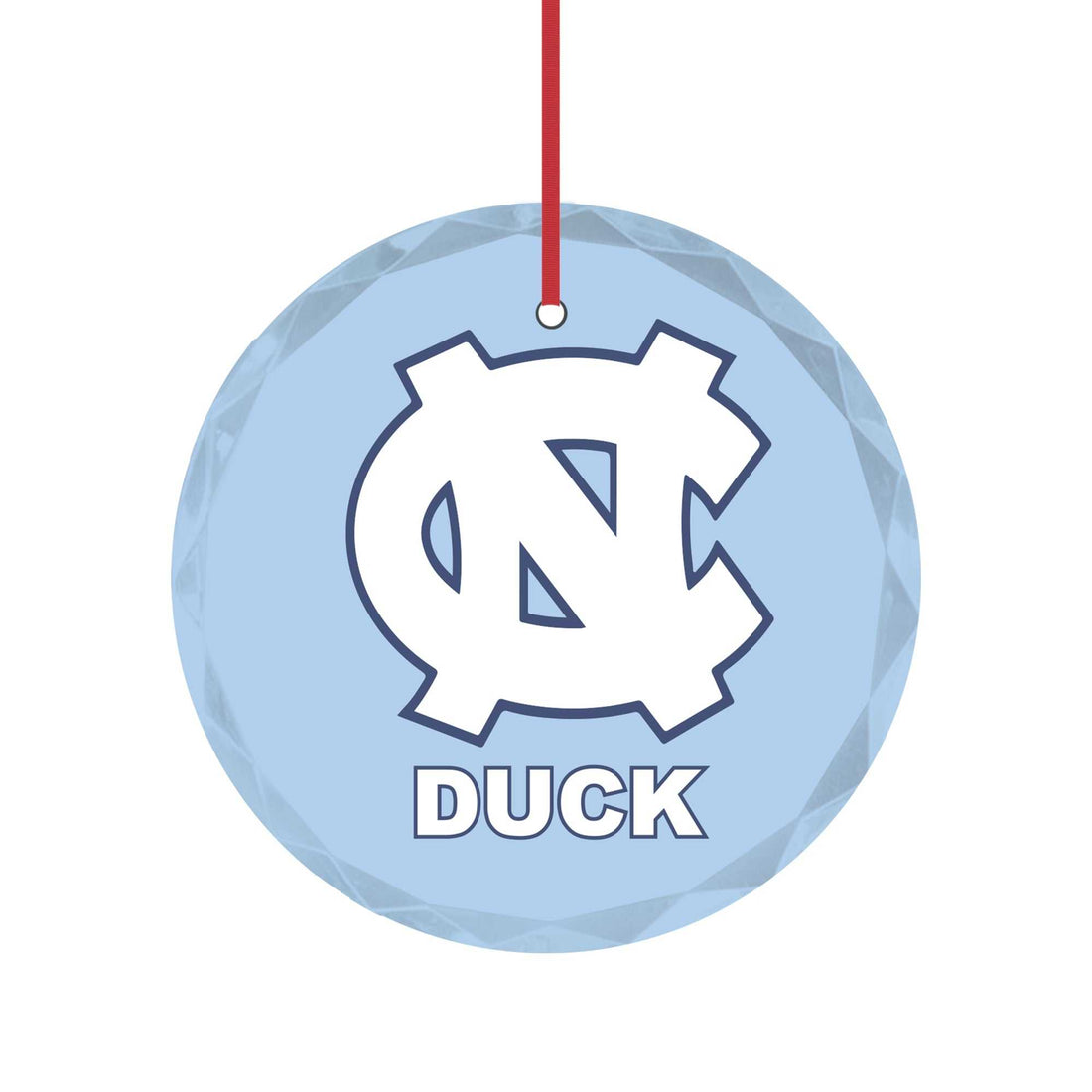 Adornos de los Tar Heels de Carolina del Norte, memorables personalizados, mamá y papá de Carolina, regalo para compañero de trabajo, adornos de cristal CN
