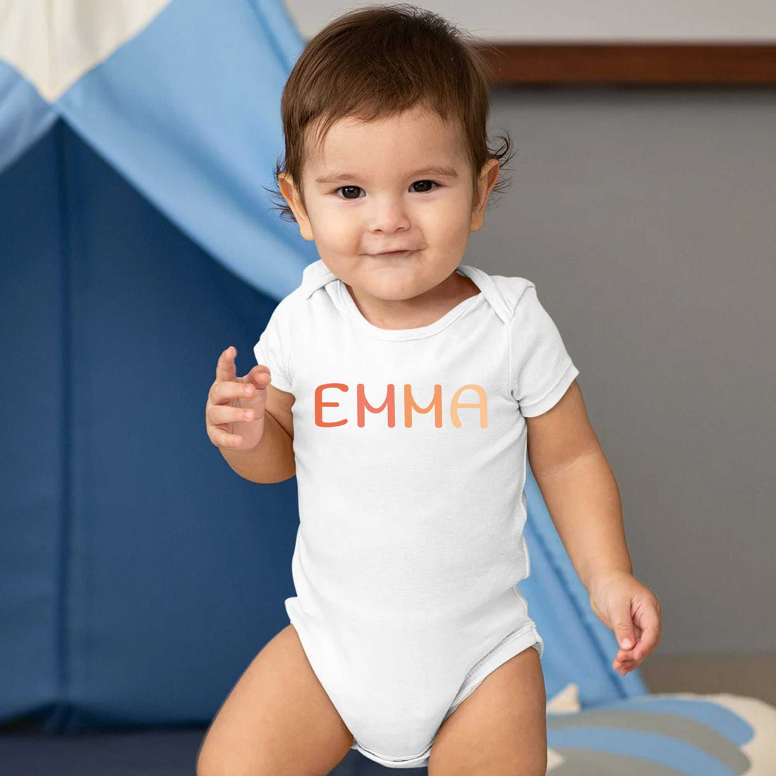 Body de bebé niña personalizado, Body de niña personalizado, Body de flores, Body con nombre de bebé, Ropa de niña única