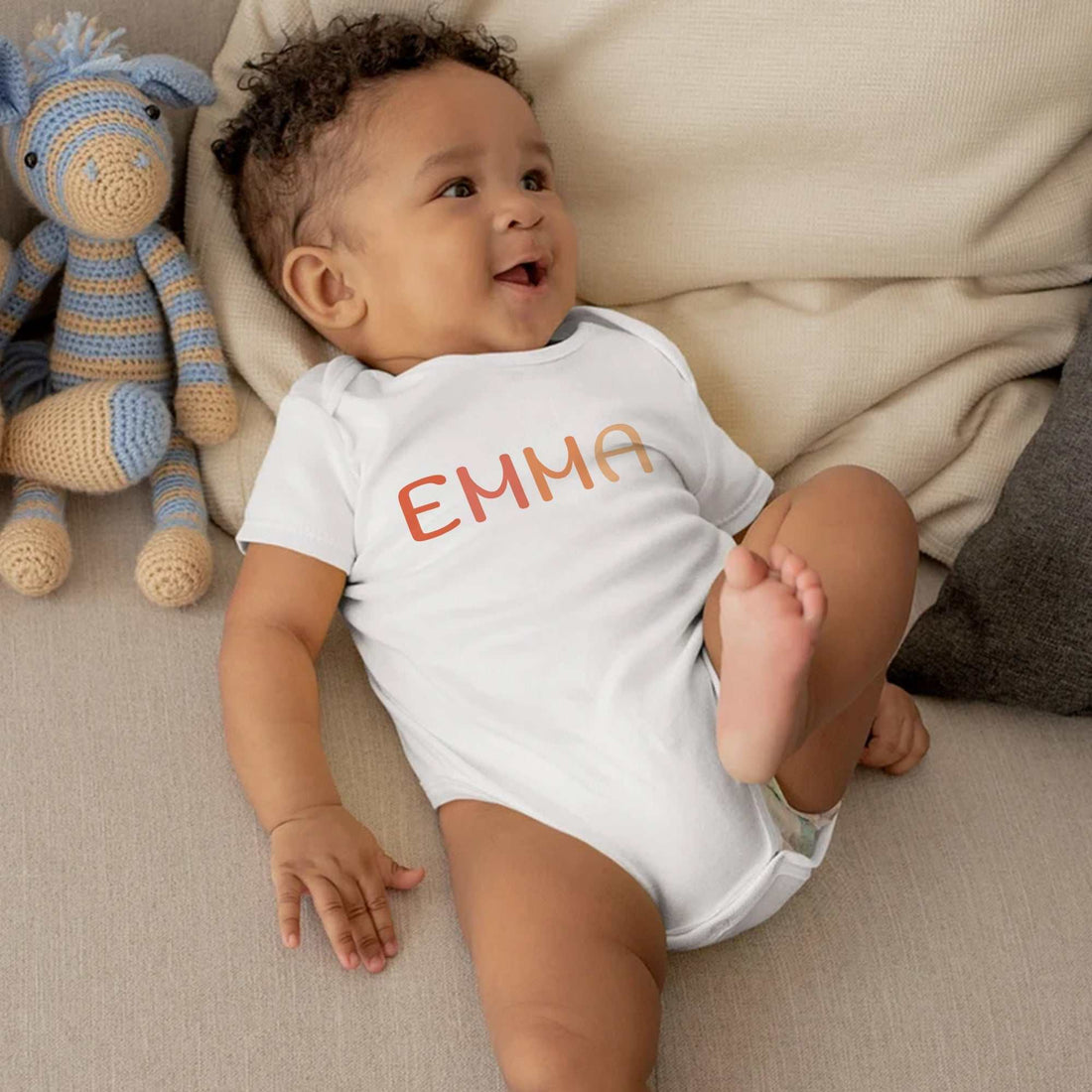 Body de bebé personalizado, Body de bebé para anuncio de embarazo, Body de bebé con nombre, Camiseta personalizada para niña