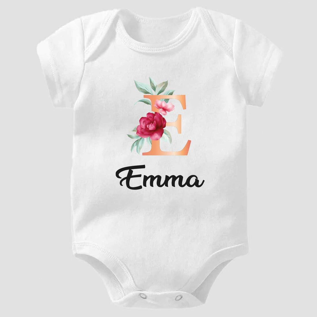 Mameluco de bebé personalizado, mameluco de bebé para anuncio de embarazo, mameluco de bebé con nombre, camiseta personalizada para bebé niña