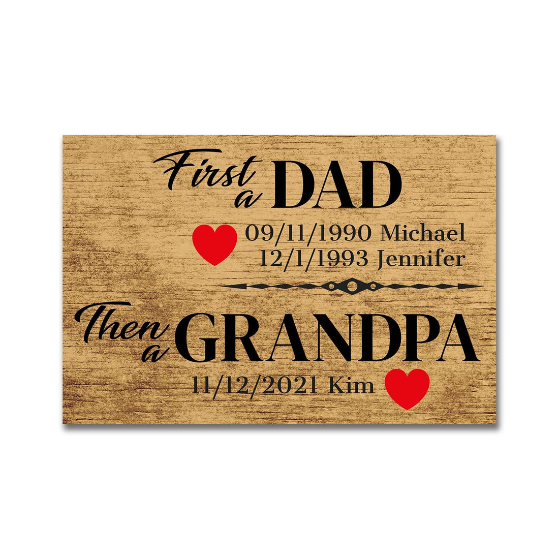 Regalo Personalizado para el Día del Padre - Lienzo Impreso Personalizado para el Día Especial de Papá